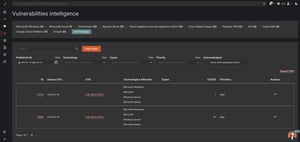 Screenshot Mercury Vulnerability Intelligence